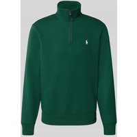 Polo Ralph Lauren Regular Fit Troyer mit Troyer-Kragen Modell 'Double' in Dunkelgruen, Größe M von Polo Ralph Lauren