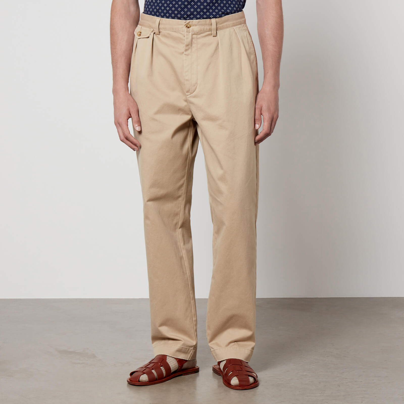 Polo Ralph Lauren Relaxed-Fit Chinohose Whitman mit Falten - Khaki - W32/L32 von Polo Ralph Lauren