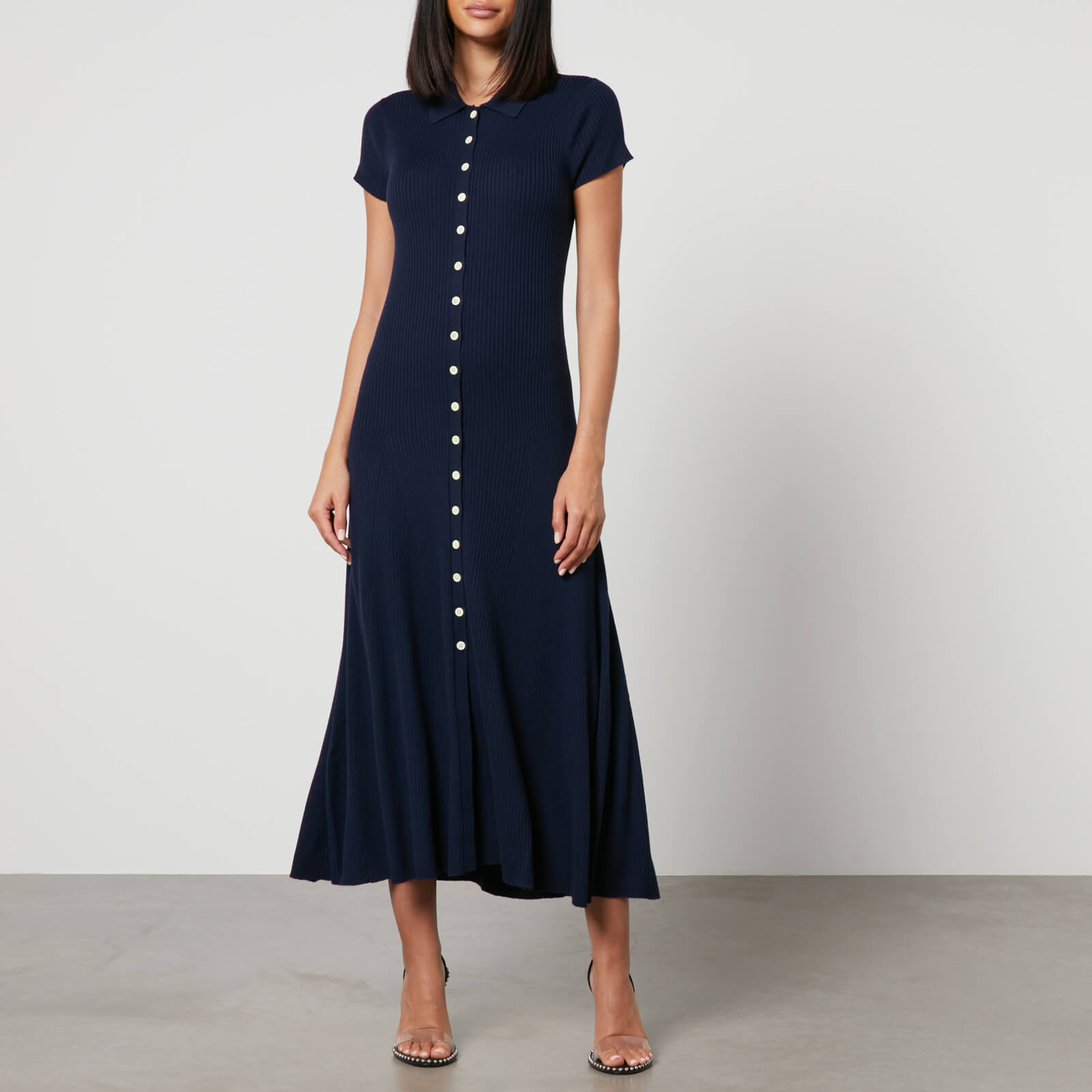 Polo Ralph Lauren Ribbed Wool Maxi Dress - L von Polo Ralph Lauren