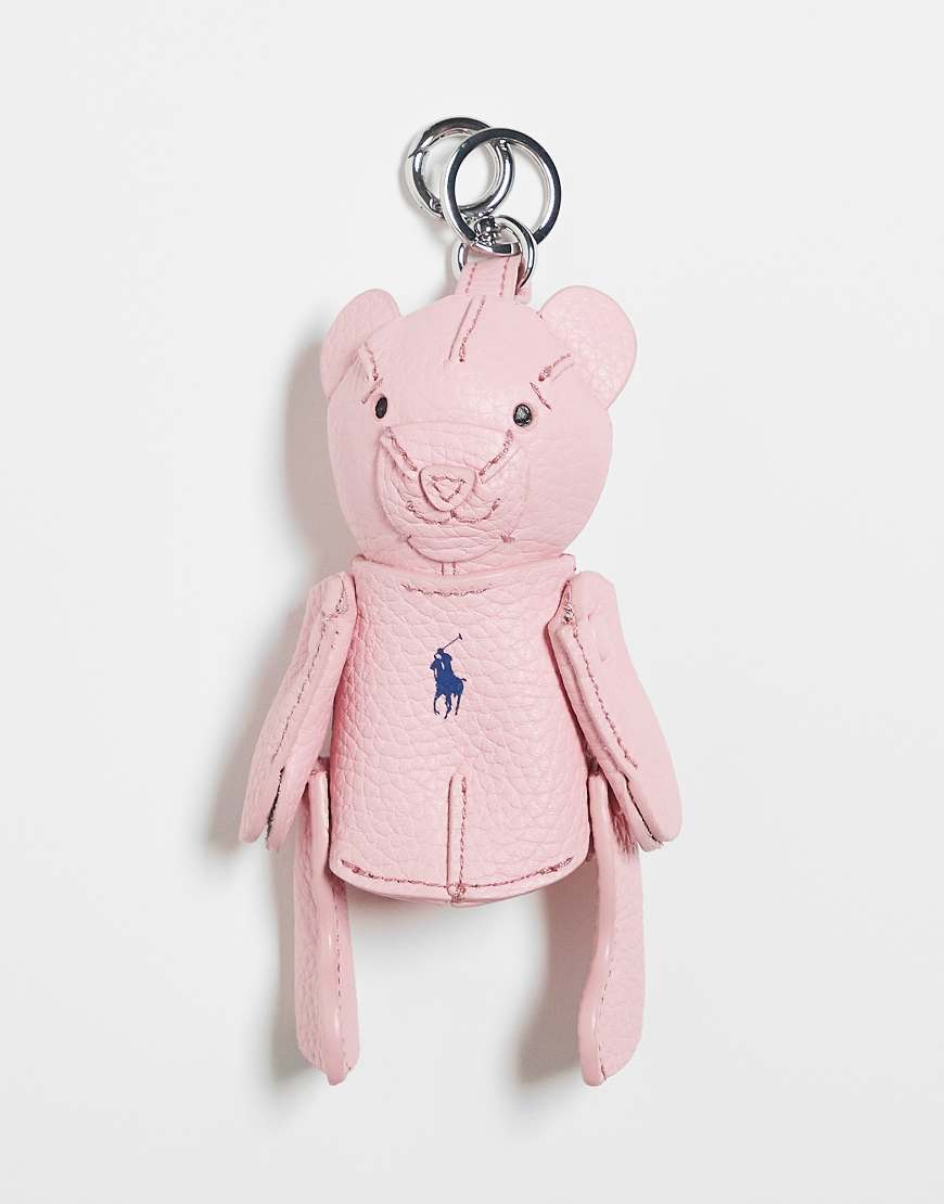 Polo Ralph Lauren - Rosa Tasche mit Polo Bear-Anhänger von Polo Ralph Lauren
