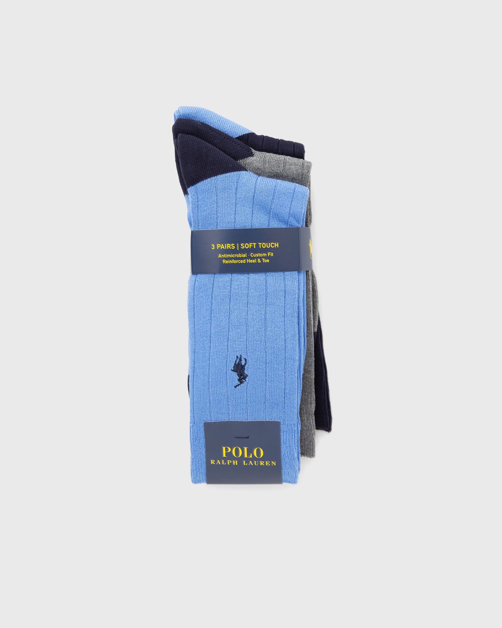 Polo Ralph Lauren SOFT RIB-CREW SOCK-3 PACK men Socks blue in Größe:ONE SIZE von Polo Ralph Lauren