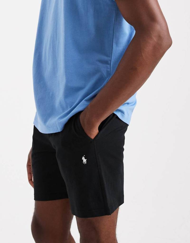 Polo Ralph Lauren - Schmal geschnittene Lounge-Shorts in Schwarz mit Markenlogo von Polo Ralph Lauren
