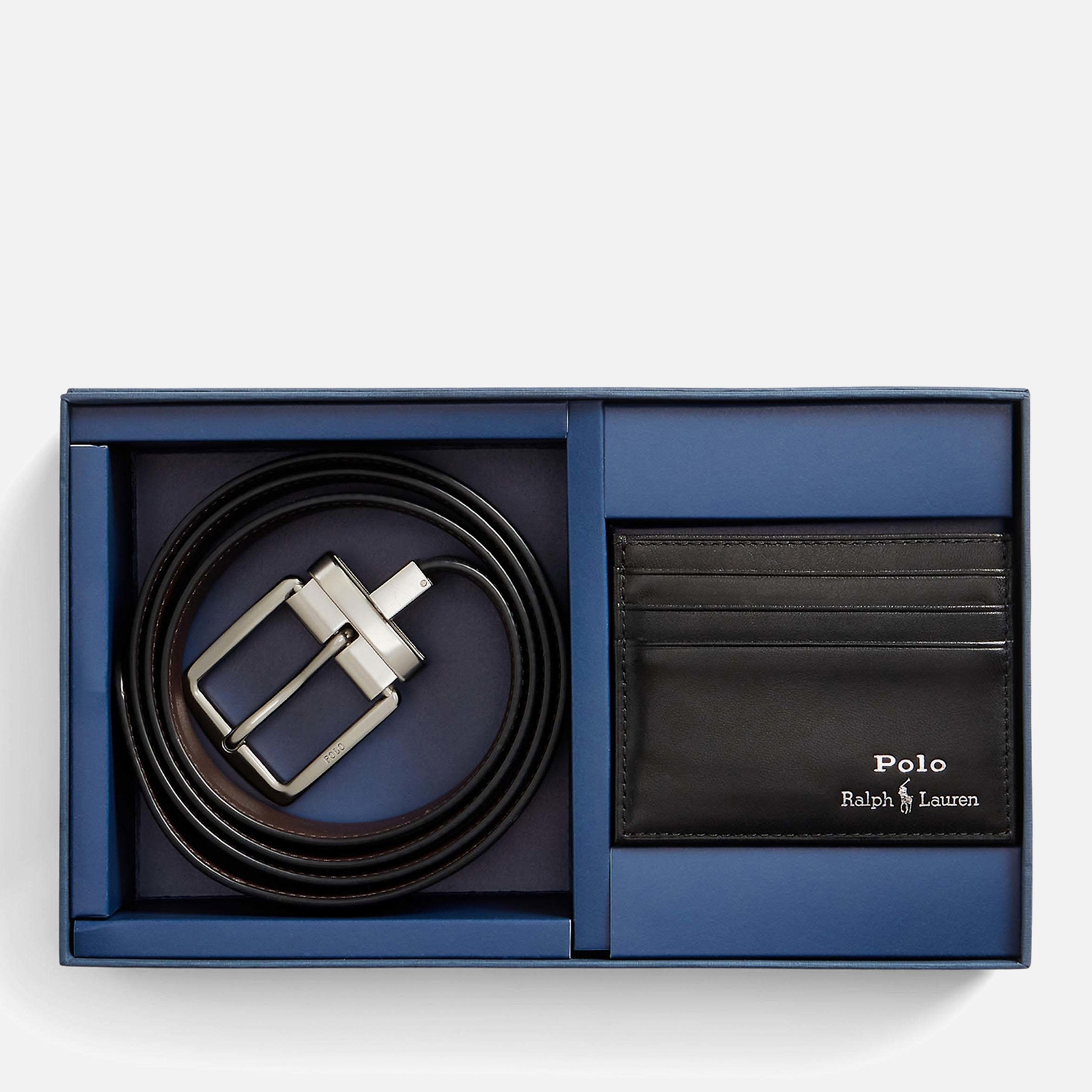 Polo Ralph Lauren Set mit Ledergürtel und Kartenetui - Black von Polo Ralph Lauren