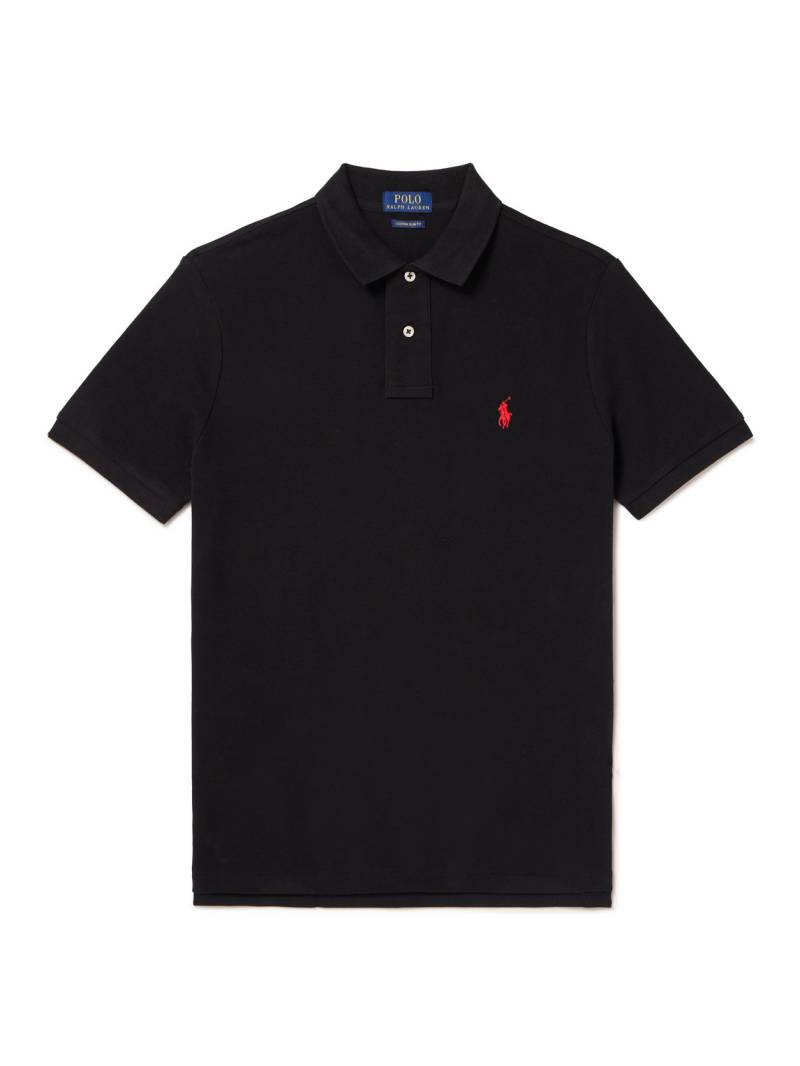 Polo Ralph Lauren - Slim-Fit Cotton-Piqué Polo Shirt - Men - Black - XXL von Polo Ralph Lauren