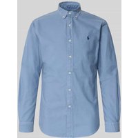 Polo Ralph Lauren Slim Fit Freizeithemd mit Button-Down-Kragen in Blau, Größe M von Polo Ralph Lauren