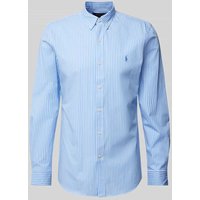 Polo Ralph Lauren Slim Fit Freizeithemd mit Button-Down-Kragen in Bleu, Größe XXL von Polo Ralph Lauren