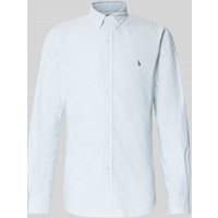 Polo Ralph Lauren Slim Fit Freizeithemd mit Button-Down-Kragen in Hellgrau, Größe L von Polo Ralph Lauren
