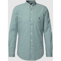 Polo Ralph Lauren Slim Fit Freizeithemd mit Button-Down-Kragen in Hellgruen, Größe L von Polo Ralph Lauren