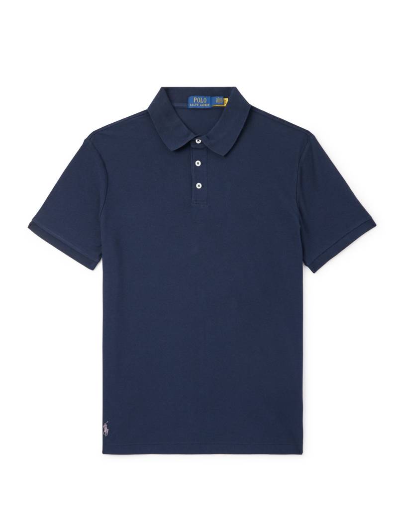 Polo Ralph Lauren - Slim-Fit Logo-Embroidered Cotton-Piqué Polo Shirt - Men - Blue - XXL von Polo Ralph Lauren