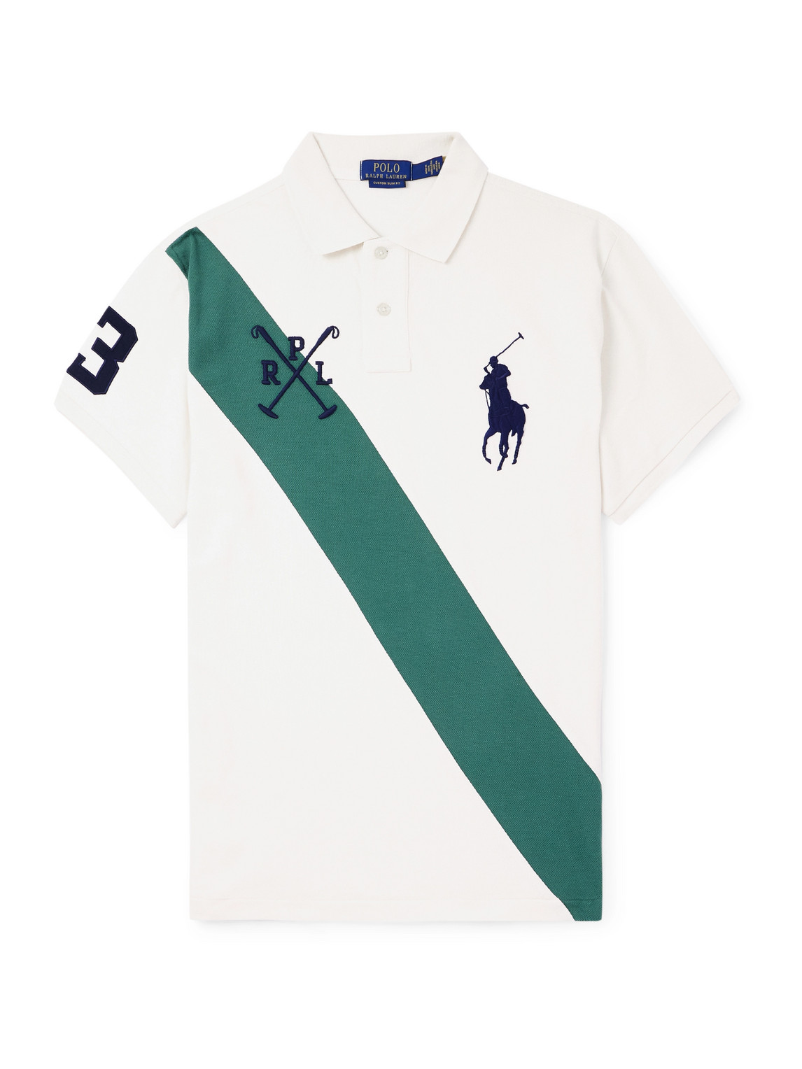 Polo Ralph Lauren - Slim-Fit Logo-Embroidered Striped Cotton-Piqué Polo Shirt - Men - Neutrals - XL von Polo Ralph Lauren