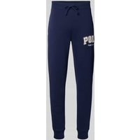 Polo Ralph Lauren Slim Fit Sweatpants mit Label-Stitching in Marine, Größe XXL von Polo Ralph Lauren