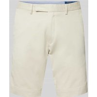 Polo Ralph Lauren Slim Stretch Fit Shorts im unifarbenen Design in Beige, Größe 31 von Polo Ralph Lauren