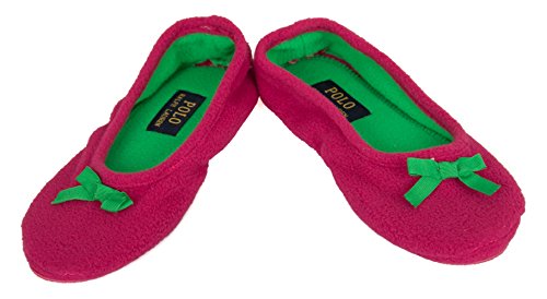 Polo Ralph Lauren Slipper Dame Slip-on Frau Homewear Artikel BAYLEY BALLET, 991653 Fuchsia, USA 6 - UK 5.5 - EUR 39 - CM 25 von Polo Ralph Lauren