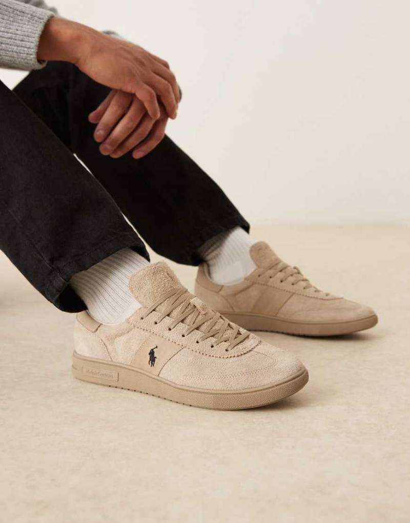 Polo Ralph Lauren - Sneaker aus Wildleder in Steinbeige-Neutral von Polo Ralph Lauren