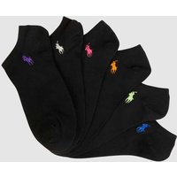 Polo Ralph Lauren Sneakersocken mit Stretch-Anteil im 6er-Pack in Black, Größe One Size von Polo Ralph Lauren