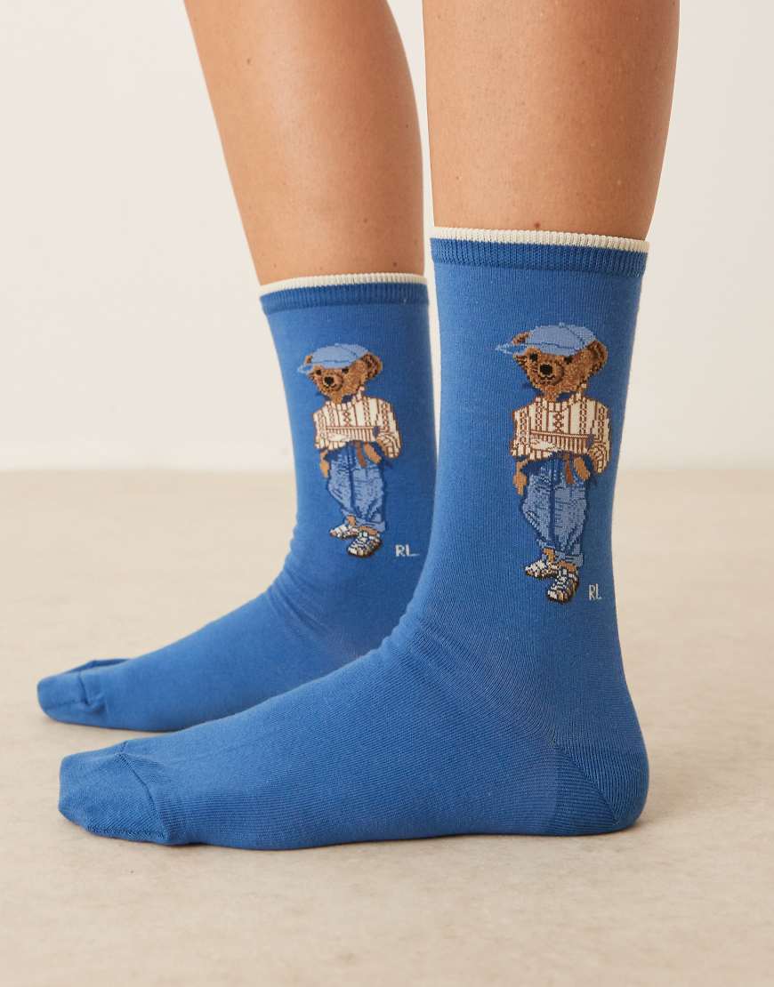 Polo Ralph Lauren - Socken in Blau mit Bärendesign von Polo Ralph Lauren
