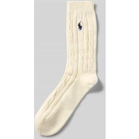 Polo Ralph Lauren Socken mit Label-Stitching in Offwhite, Größe 1 Polo Ralph Lauren Socken mit Label-Stitching in Offwhite, Größe 1 von Polo Ralph Lauren