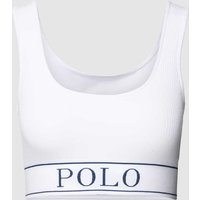 Polo Ralph Lauren Sport-BH mit elastischem Logo-Bund in Weiss, Größe M von Polo Ralph Lauren