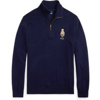 Polo Ralph Lauren Strick-Troyer aus Wolle mit Polo-Bear-Aufnäher in XXL von Polo Ralph Lauren