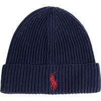 Polo Ralph Lauren Strickmütze aus Baumwolle mit Logo-Aufnäher in 0 von Polo Ralph Lauren