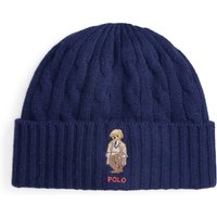 Polo Ralph Lauren Strickmütze mit Kaschmiranteil und Polo-Bear-Aufnäher in 0 von Polo Ralph Lauren
