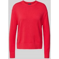 Polo Ralph Lauren Strickpullover mit Logo-Stitching in Rot, Größe XXL von Polo Ralph Lauren