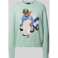 Polo Ralph Lauren Strickpullover mit Motiv in Gruen, Größe S von Polo Ralph Lauren