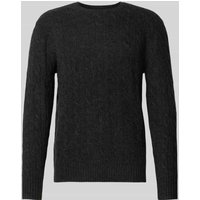Polo Ralph Lauren Regular Fit Strickpullover aus Woll-Kaschmir-Mix in Dunkelgrau Melange, Größe XL von Polo Ralph Lauren