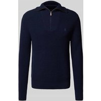 Polo Ralph Lauren Strickpullover mit Troyer-Kragen und Label-Stitching in Marine, Größe L Polo Ralph Lauren Strickpullover mit Troyer-Kragen und Label-Stitching in Marine, Größe L von Polo Ralph Lauren