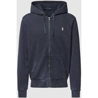 Polo Ralph Lauren Sweatjacke mit Logo-Stitching in Black, Größe S von Polo Ralph Lauren