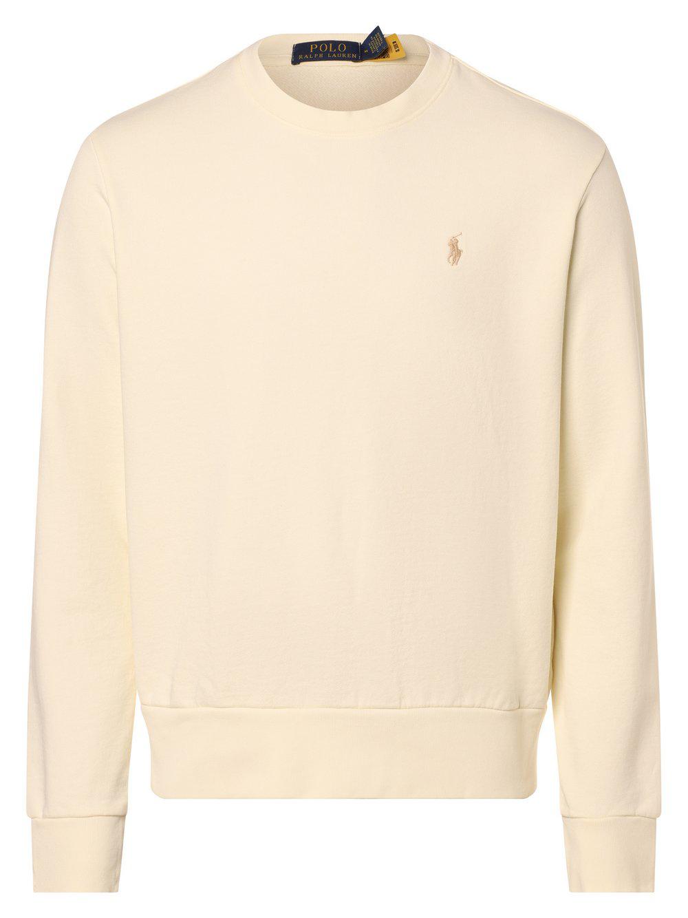 Polo Ralph Lauren Sweatshirt Herren Baumwolle Rundhals, vanille von Polo Ralph Lauren