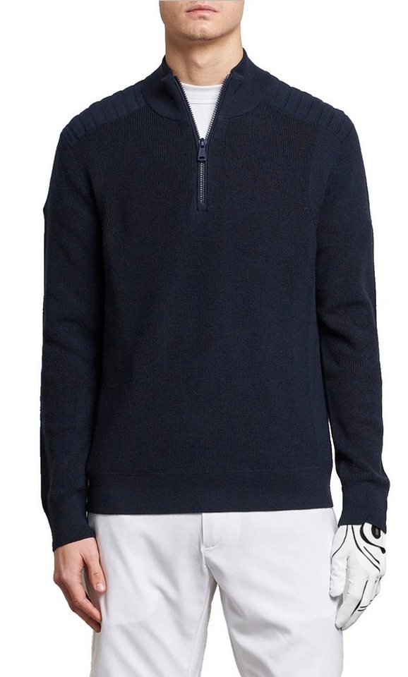 Polo Ralph Lauren Sweatshirt RLX Merino Wool Quarter-Zip Sweater Pullover Golf Pullover Navy Strukturierte Schulterpartie, Reißverschluss mit geripptem Stehkragen von Polo Ralph Lauren