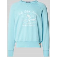 Polo Ralph Lauren Sweatshirt mit Label-Print in Hellblau, Größe XL von Polo Ralph Lauren