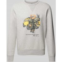 Polo Ralph Lauren Sweatshirt mit Polo Bear Print in Hellgrau, Größe XXL von Polo Ralph Lauren