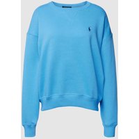 Polo Ralph Lauren Sweatshirt mit Logo-Stitching Modell 'BUBBLE' in Tuerkis, Größe XS von Polo Ralph Lauren