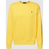 Polo Ralph Lauren Sweatshirt mit Logo-Stitching und Regular Fit in Gelb, Größe XL von Polo Ralph Lauren