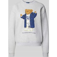 Polo Ralph Lauren Sweatshirt mit Motiv-Print in Hellgrau, Größe M Polo Ralph Lauren Sweatshirt mit Motiv-Print in Hellgrau, Größe M von Polo Ralph Lauren
