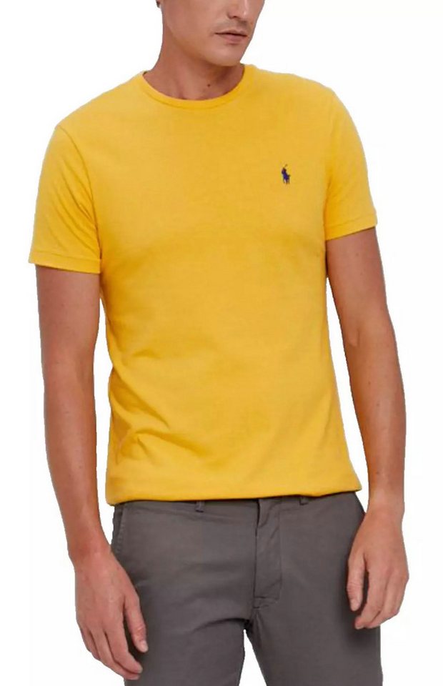 Polo Ralph Lauren T-Shirt Custom Slim Fit Pony gestickte Pony-Logo auf der linken Brust von Polo Ralph Lauren