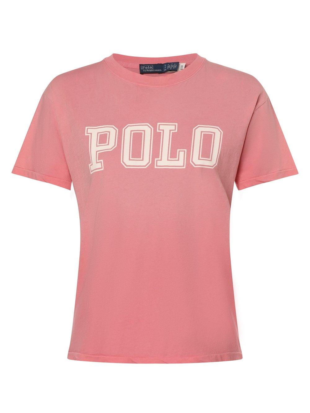 Polo Ralph Lauren T-Shirt Damen Baumwolle Rundhals bedruckt, rosa von Polo Ralph Lauren