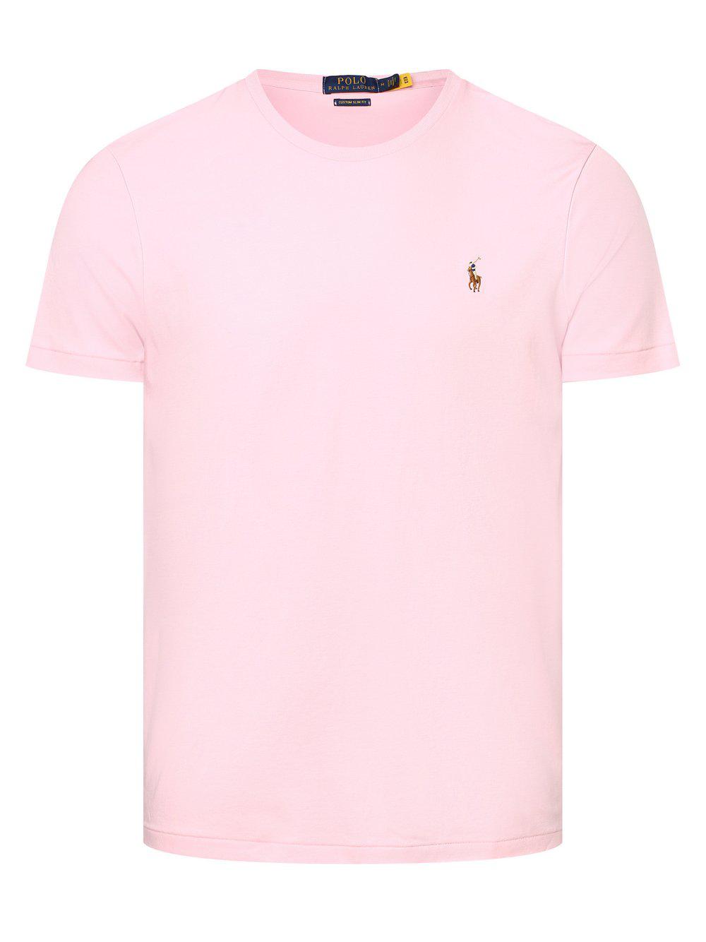 Polo Ralph Lauren T-Shirt Herren Baumwolle Rundhals, rosa von Polo Ralph Lauren