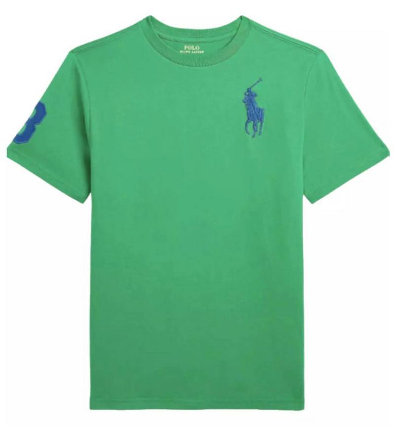 Polo Ralph Lauren T-Shirt Herren Twill 3 Patch Classic-Fit Logo-Print Gesticktem Big Pony-Logo auf der linken Brust von Polo Ralph Lauren
