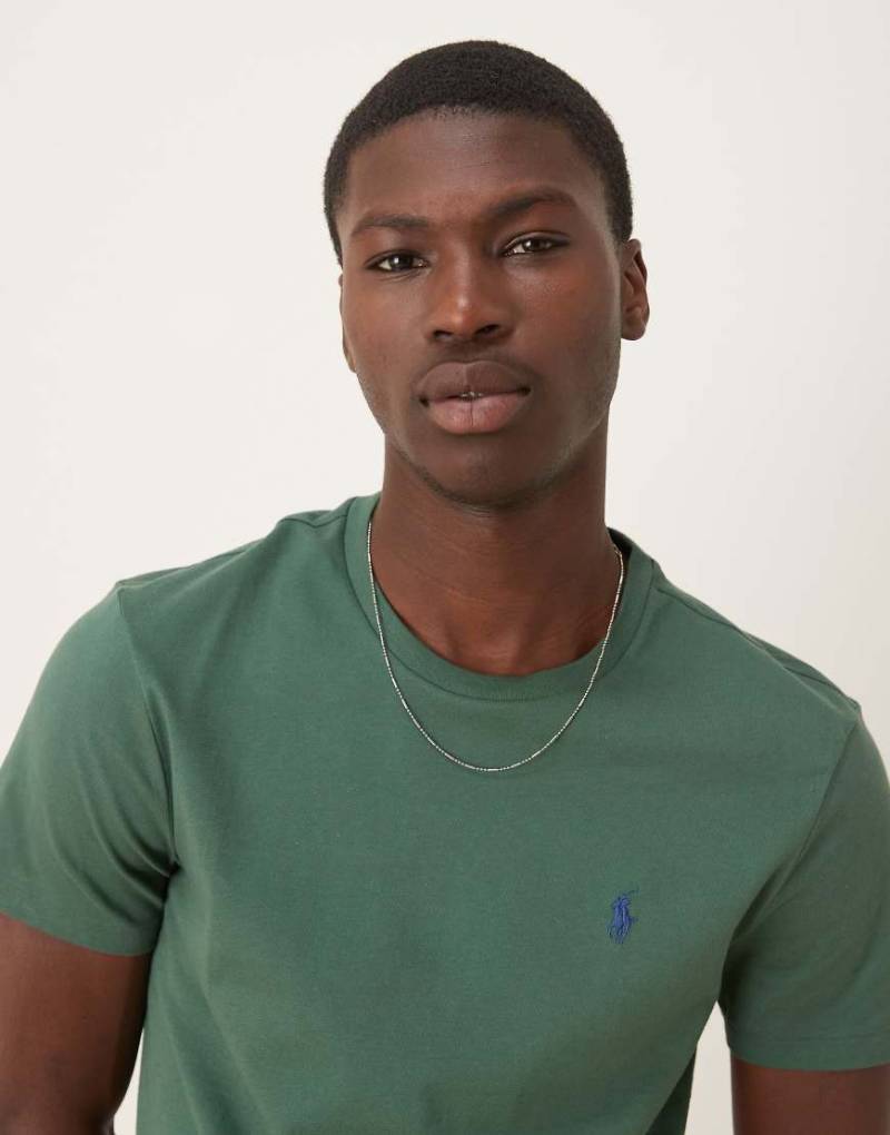 Polo Ralph Lauren - T-Shirt in Dunkelgrün mit Logo von Polo Ralph Lauren