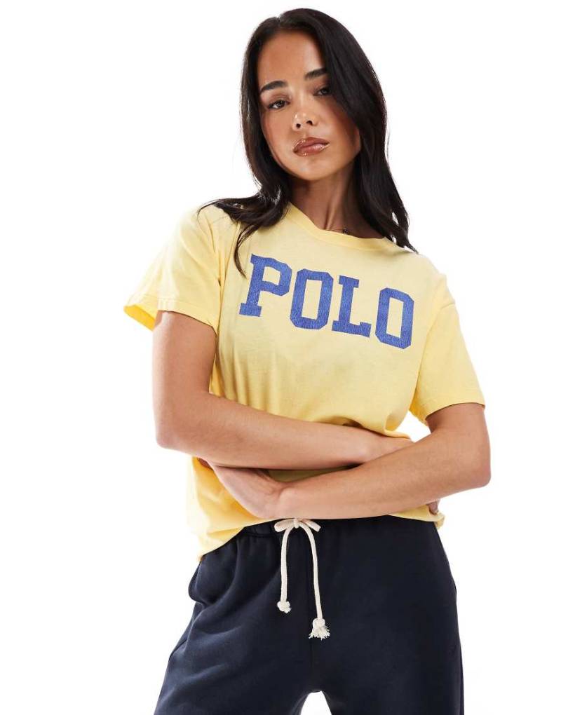 Polo Ralph Lauren - T-Shirt in Gelb mit Print auf der Brust von Polo Ralph Lauren