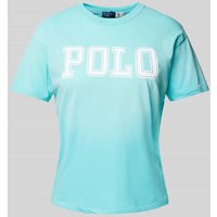 Polo Ralph Lauren T-Shirt mit Label-Print in Hellgruen, Größe S von Polo Ralph Lauren