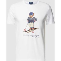 Polo Ralph Lauren T-Shirt mit Label-Print in Weiss, Größe L von Polo Ralph Lauren