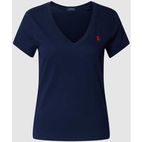 Polo Ralph Lauren T-Shirt mit Label-Stitching in Blau, Größe M Polo Ralph Lauren T-Shirt mit Label-Stitching in Blau, Größe M von Polo Ralph Lauren