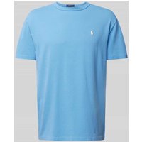 Polo Ralph Lauren Custom Slim Fit T-Shirt aus reiner Baumwolle mit Label-Stitching in Hellblau, Größe XXL Polo Ralph Lauren Custom Slim Fit T-Shirt aus reiner Baumwolle mit Label-Stitching in Hellblau, Größe XXL von Polo Ralph Lauren