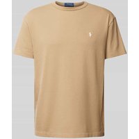 Polo Ralph Lauren Custom Slim Fit T-Shirt aus reiner Baumwolle mit Label-Stitching in Khaki, Größe XXL Polo Ralph Lauren Custom Slim Fit T-Shirt aus reiner Baumwolle mit Label-Stitching in Khaki, Größe XXL von Polo Ralph Lauren
