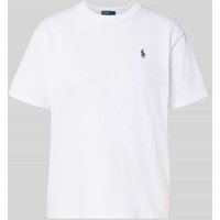 Polo Ralph Lauren T-Shirt mit Label-Stitching in Weiss, Größe S Polo Ralph Lauren T-Shirt mit Label-Stitching in Weiss, Größe S von Polo Ralph Lauren