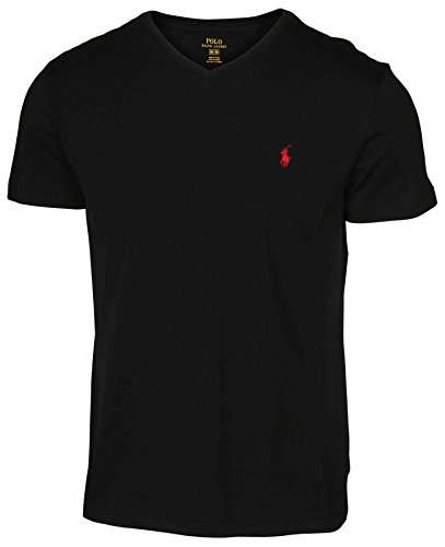 Polo Ralph Lauren T-Shirt mit V-Ausschnitt (Large, Schwarz) von Polo Ralph Lauren